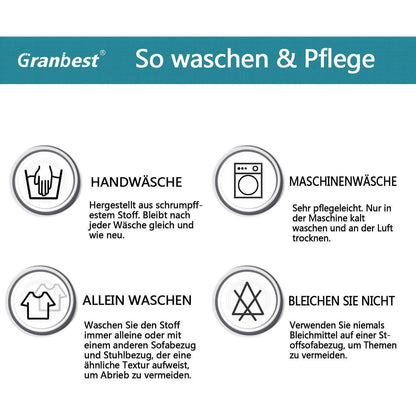 Wasserdichte Futon Abdeckung ohne Armlehnen – Stretch Sofabezug Schwarz