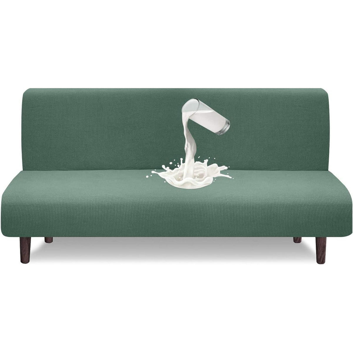 Wasserdichte Futon Abdeckung Stretch Sofabezug MatchaGrün