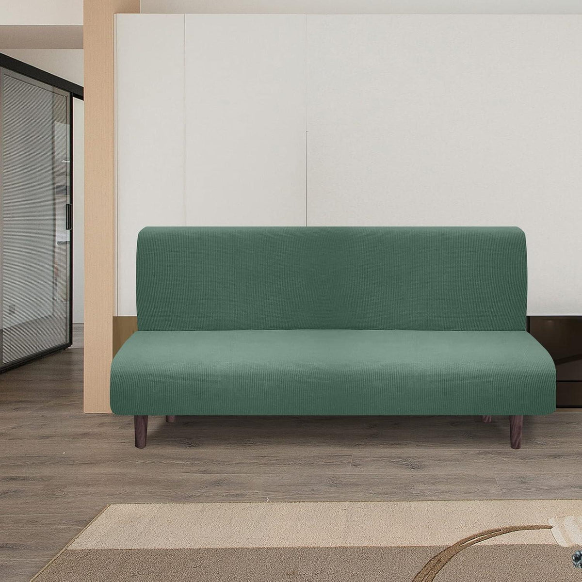 Wasserdichte Futon Abdeckung Stretch Sofabezug MatchaGrün