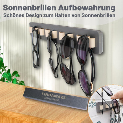 Brillenaufbewahrung Sonnenbrillen Organizer Wandmontage Holz