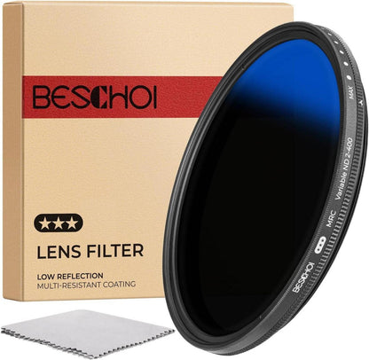 Variabler ND Filter ND2-ND400 1-9 Stufen 77mm Graufilter