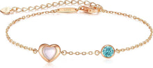 Infinity Armband Damen Silber 925 Zirkonia Rosegold Herz Verstellbar