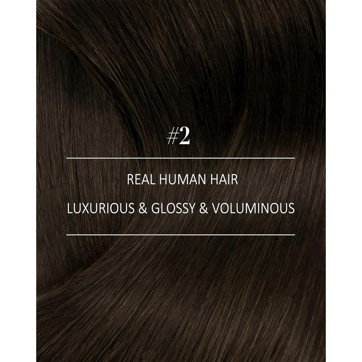 Clip-in Echthaarverlängerung Braun 45cm – Volumenspendend & Stylingfähig