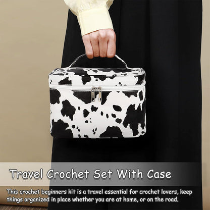 Häkelset für Anfänger mit Tasche und Wolle