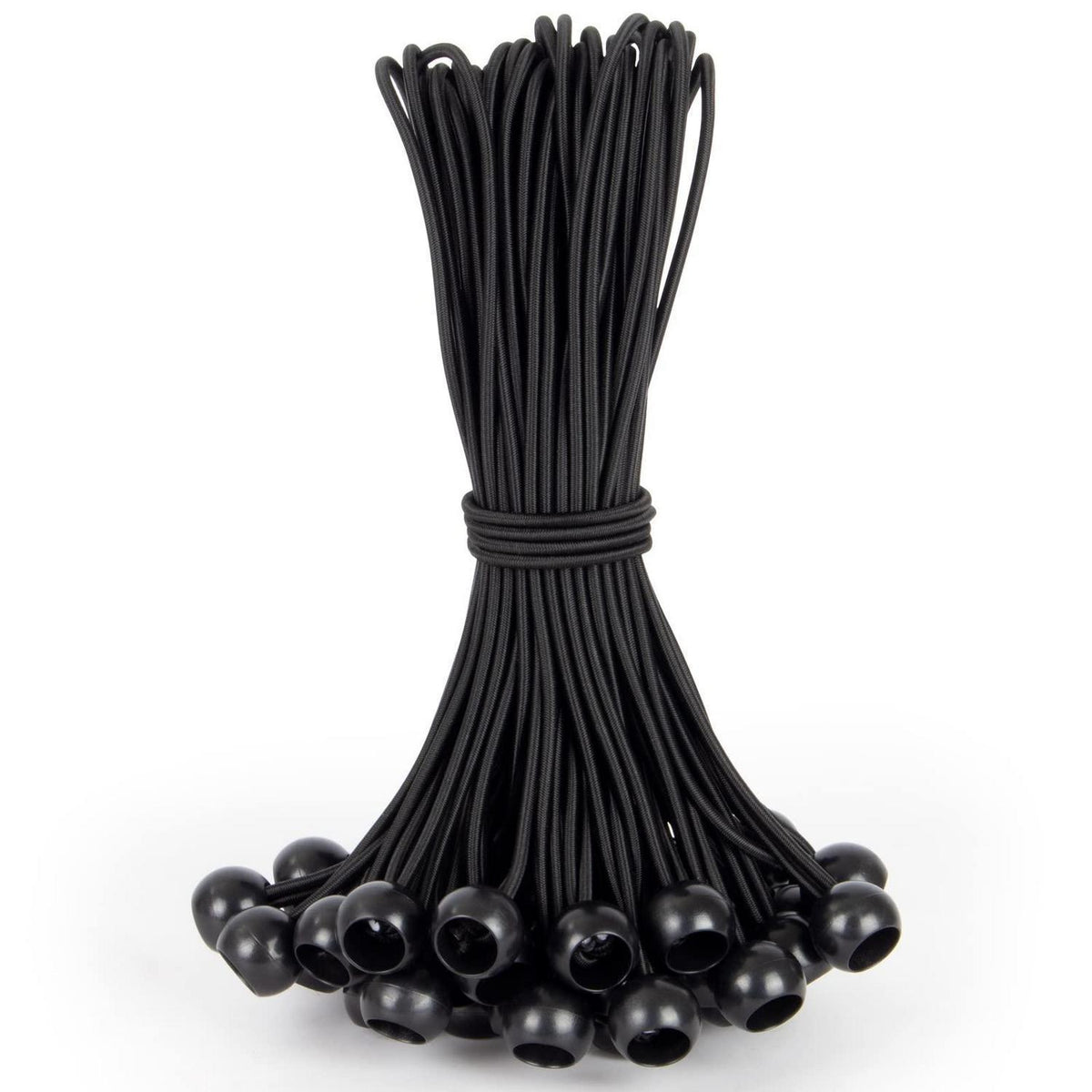 50x Spanngummis mit Kugel 23cm – Planenspanner für Zelt & Co.
