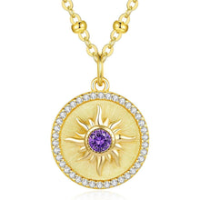 CDE Sonnenkette 925 Sterling Silber Halskette für Frauen mit
