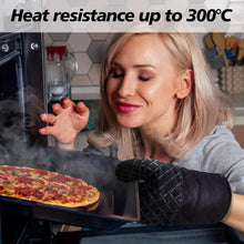 4er Set Ofenhandschuhe 300°C Silikon Backhandschuhe Küche