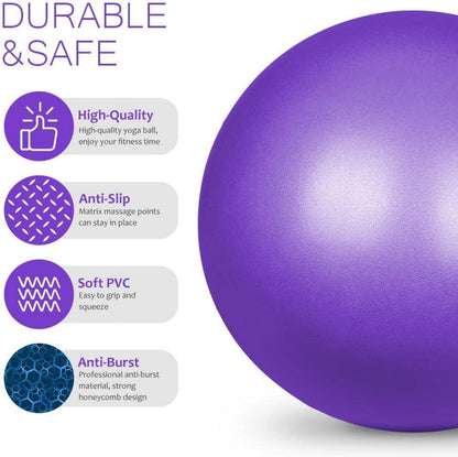 Flintronic Gymnastikball Pilates Yoga Anti-Burst Ball 25cm Blau Lila