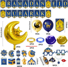 Eid Mubarak Dekoration Set mit Mond Stern Ballons Ballon
