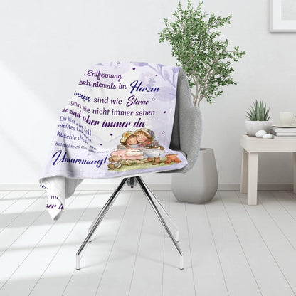 Kuscheldecke für Beste Freundin Geschenk Geburtstag 130x150cm