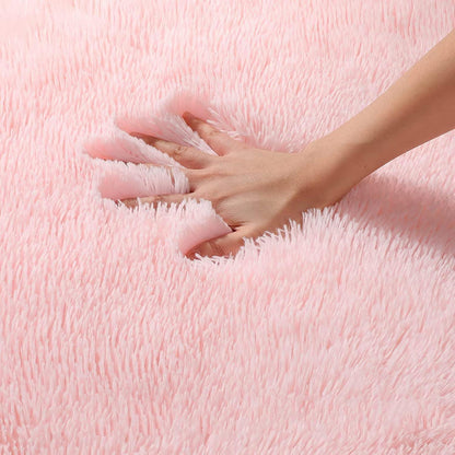 Weicher Hochflor Shaggy Teppich Rosa 200x300 cm