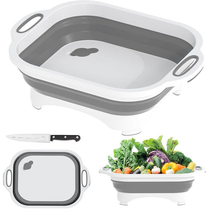 Faltbares Camping Schneidebrett 3-in-1 Multifunktion mit