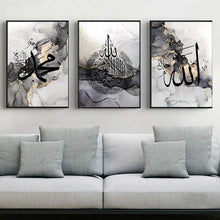 Islamische Arabische Kalligraphie Poster 3er Set Leinwandbilder