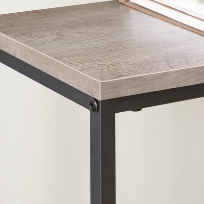 HOOBRO Schmaler Konsolentisch mit Ablageregalen 75x24x75 cm