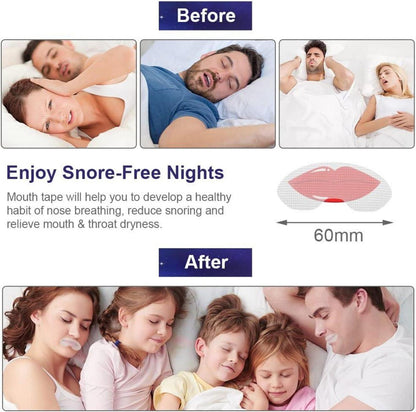 Mouth Tape für Schnarchen Verhindern und Besser Schlafen, 90 Stück