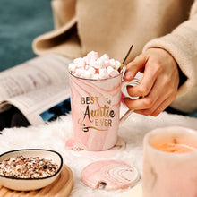 Beste Tante Kaffeebecher Set Geburtstag Weihnachten Geschenke 420ML Tante von