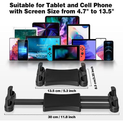 Tablet Halterung Auto 360° Drehbar – Verstellbar für iPad & iPhone