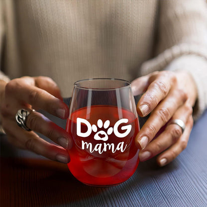 Hundemama Weinglas 15oz Dog Mama Geschenk Hundefreunde Muttertagsgeschenk