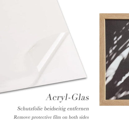 Bilderrahmen 30x40 Natur Holz Fotorahmen 3er Set Acrylglas Wandhaken