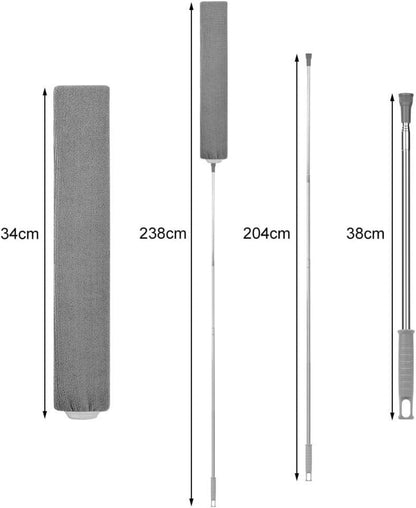 Einziehbarer Spalt-Staubreiniger 2.38M Waschbarer Duster mit
