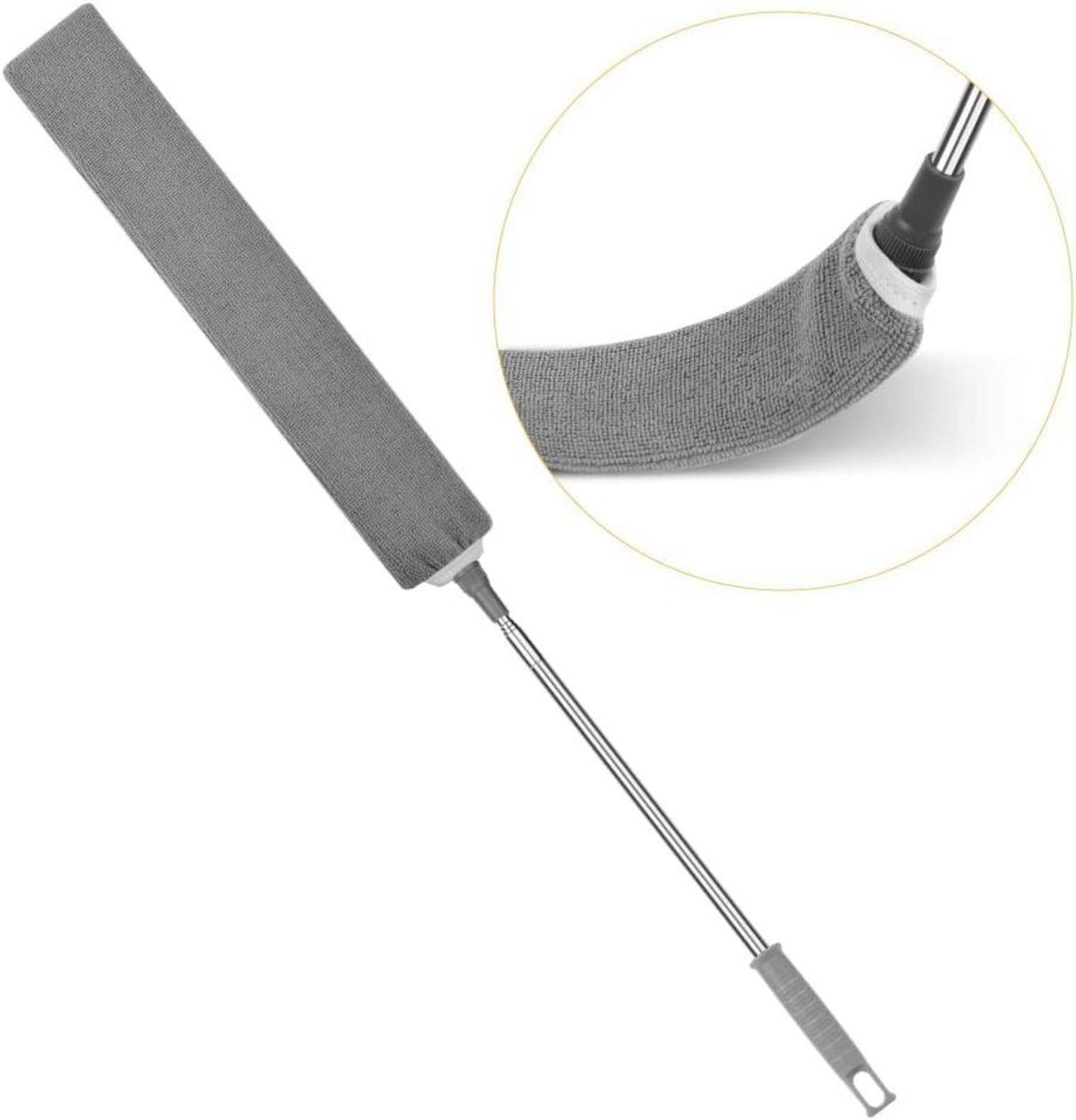 Einziehbarer Gap Duster Staubwedel mit flexiblem Griff & waschbaren