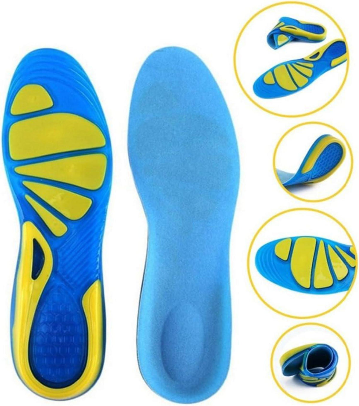 Silikon Gel Sport Einlegesohlen Ideal für Sport und Alltag