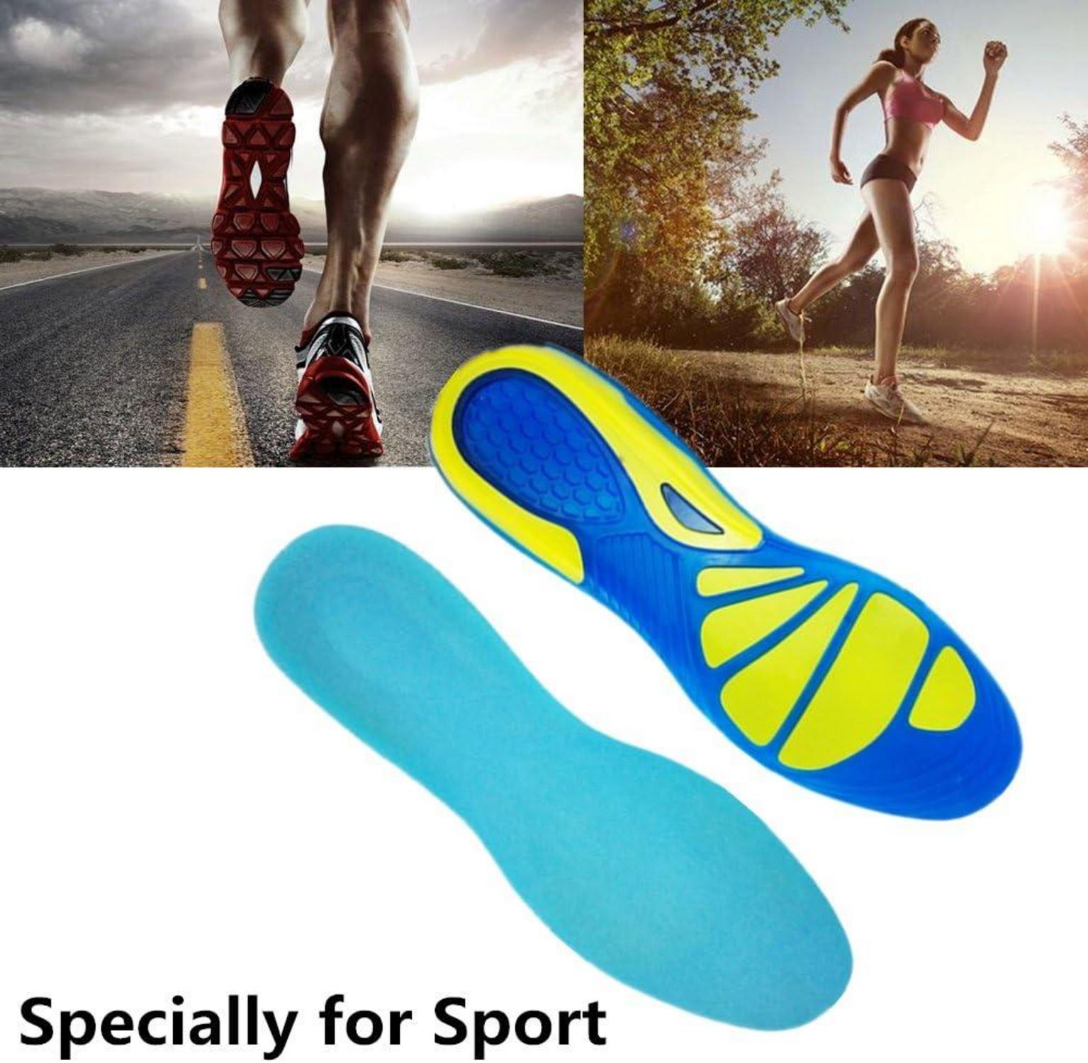 Sport Komfort Silikon Gel Einlegesohlen Orthesen Fußballen Dämpfung 39-42 EU