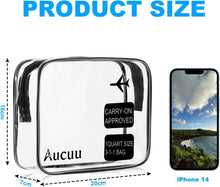 Transparente Kosmetiktasche 2er Set PVC Kulturtasche