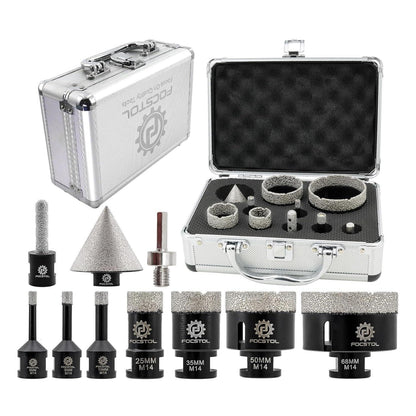 Diamant Fliesenbohrer Set mit 10 Teilen für Stein & Quarz