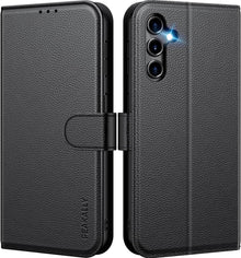 Schwarze Samsung Galaxy A14 Handyhülle mit RFID und Kartenfach