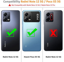 Leder Handyhülle Xiaomi Redmi Note 12 5G Poco X5 Schwarz
