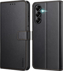 Handyhülle Samsung Galaxy A14 4G 5G Leder Schwarz