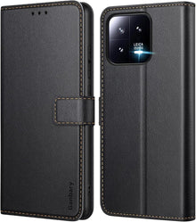Handyhülle für Xiaomi 13 5G - Premium Leder Klapphülle - Schwarz