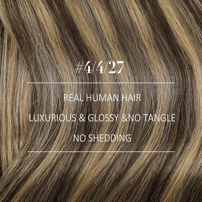 Echthaar Tressen Ombre 45cm - Blond, Braun & Balayage