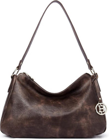 Schultertasche Damen PU Leder Hobo Handtasche Mittelgroß Henkeltasche
