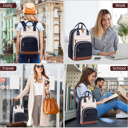 LOVEVOOK Damen Laptop Rucksack 15.6 Zoll Wasserdicht