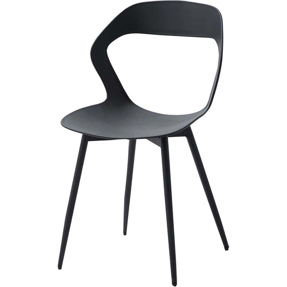 Moderner Esszimmerstuhl Set 4er – Skandinavischer Design Stuhl Schwarz