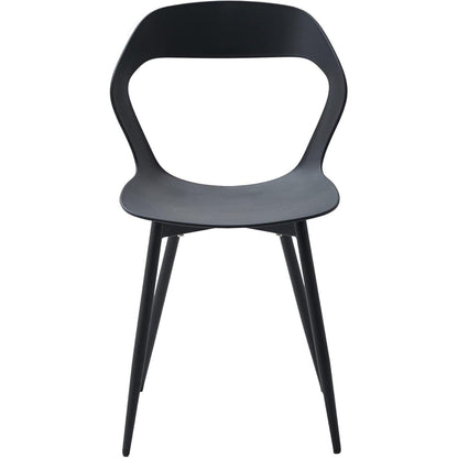Moderner Esszimmerstuhl Set 4er – Skandinavischer Design Stuhl Schwarz