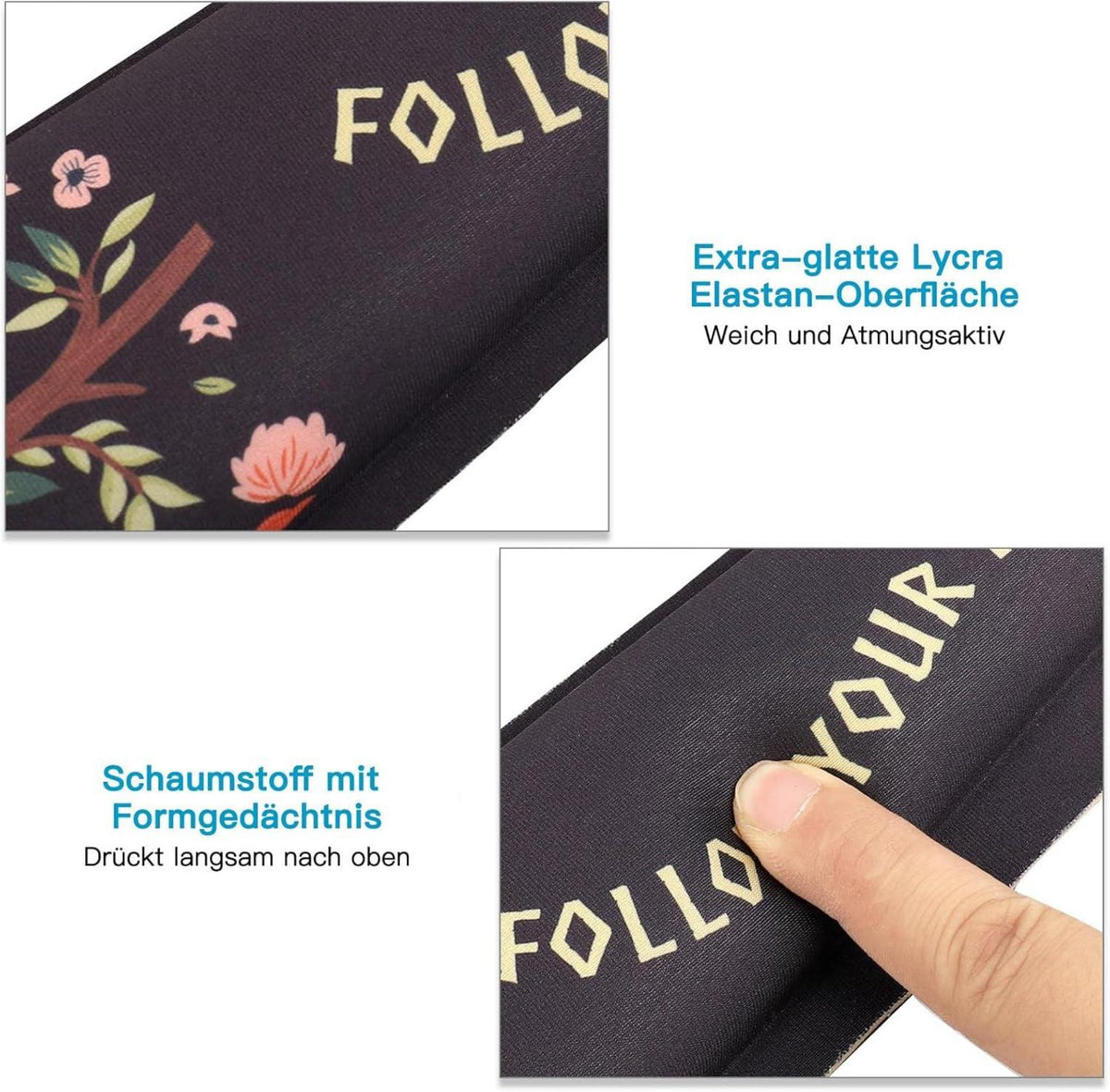 Ergonomisches Mauspad mit Gelkissen und Handauflage