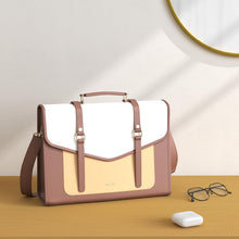 ECOSUSI Laptoptasche Damen 15,6 Zoll PU Leder braun