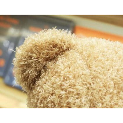 Weicher Teddybär mit Kapuze - 30cm Blau