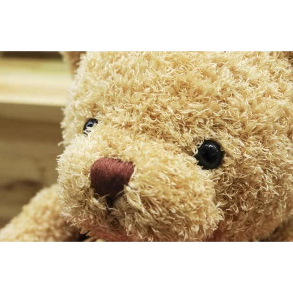 Weicher Teddybär mit Kapuze - 30cm Blau