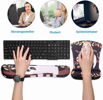 Ergonomisches Handgelenkauflage Set mit rutschfester Rückseite