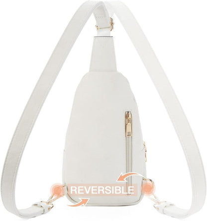 Telena Crossbody Damen Umhängetasche PU Leder Beige Stylisch