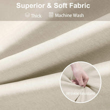 Leinen Duschvorhang Wasserdicht Anti Schimmel 92x182cm Beige