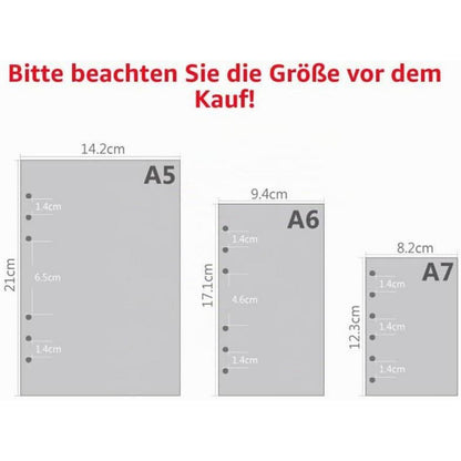 A6 Finanzplaner Einleger für 6-Ring Notizbuch