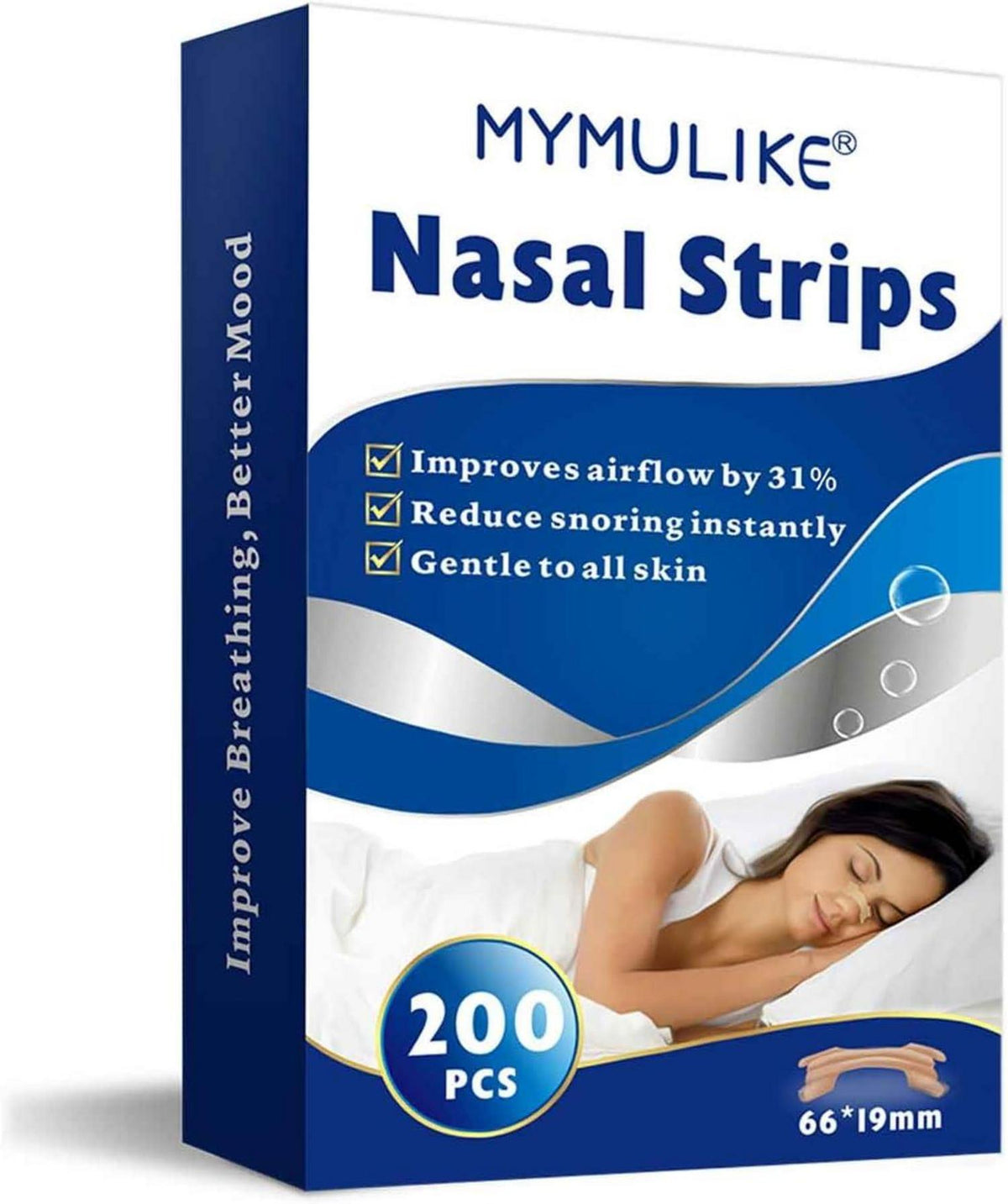 Nasenpflaster Anti-Schnarchen 200 Stück Sport SchlafGegen Nosestrips