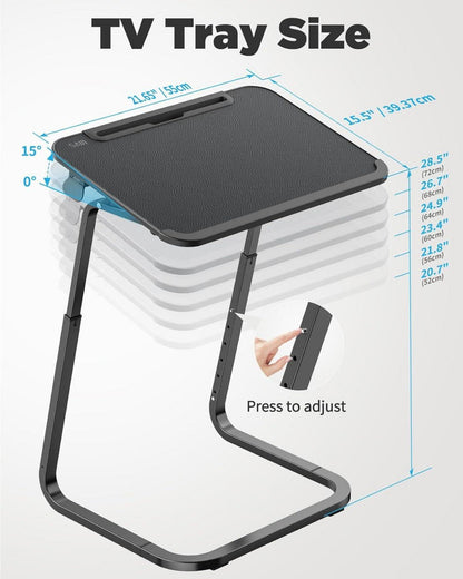SAIJI Beistelltisch Laptoptisch Frühstückstablett 55x39cm