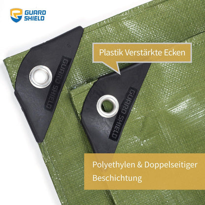 GUARD SHIELD Abdeckplane 4m x 4m Grün Wasserdicht
