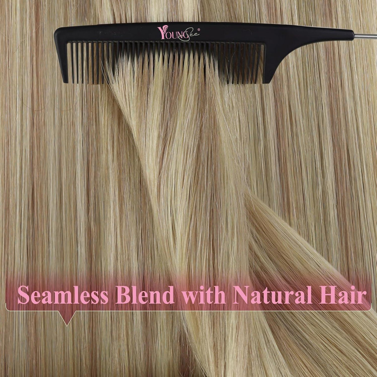 Blond Tape Extensions Echthaar 60 cm – Remy Haare Gerade